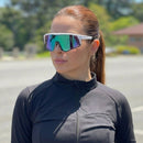 Óculos de Sol Intense Esportivo Branco | Proteção UV 400