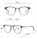 Óculos Sapiens Anti Luz Azul - Metal Circular Redondo