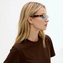 Óculos de Sol Nova Lente Azul Leopardo | Proteção UV 400