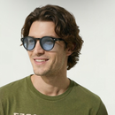 Óculos de Sol Ice Preto com Lente Azul | Proteção UV 400