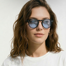 Óculos de Sol Ice Preto com Lente Azul | Proteção UV 400