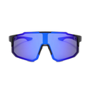 Óculos de Sol Velocity Esportivo Preto e Azul | Proteção UV 400