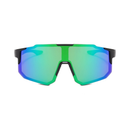 Óculos de Sol Velocity Esportivo Preto e Verde | Proteção UV 400